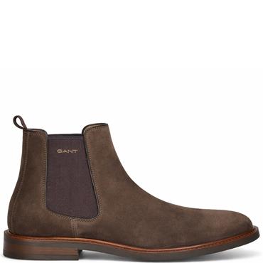 GANT MENS CHELSEA ANKLE BOOT - BROWN SUEDE